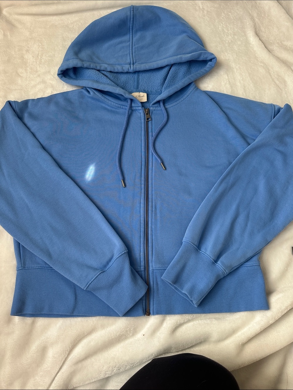 Universal Thread Light Blue Full-Zip Hooded Sweatshirt